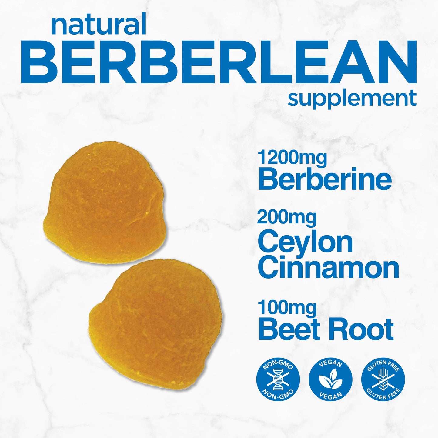 DietWorks BerberLean Gummies with Ceylon Cinnamon - 60 Gummies