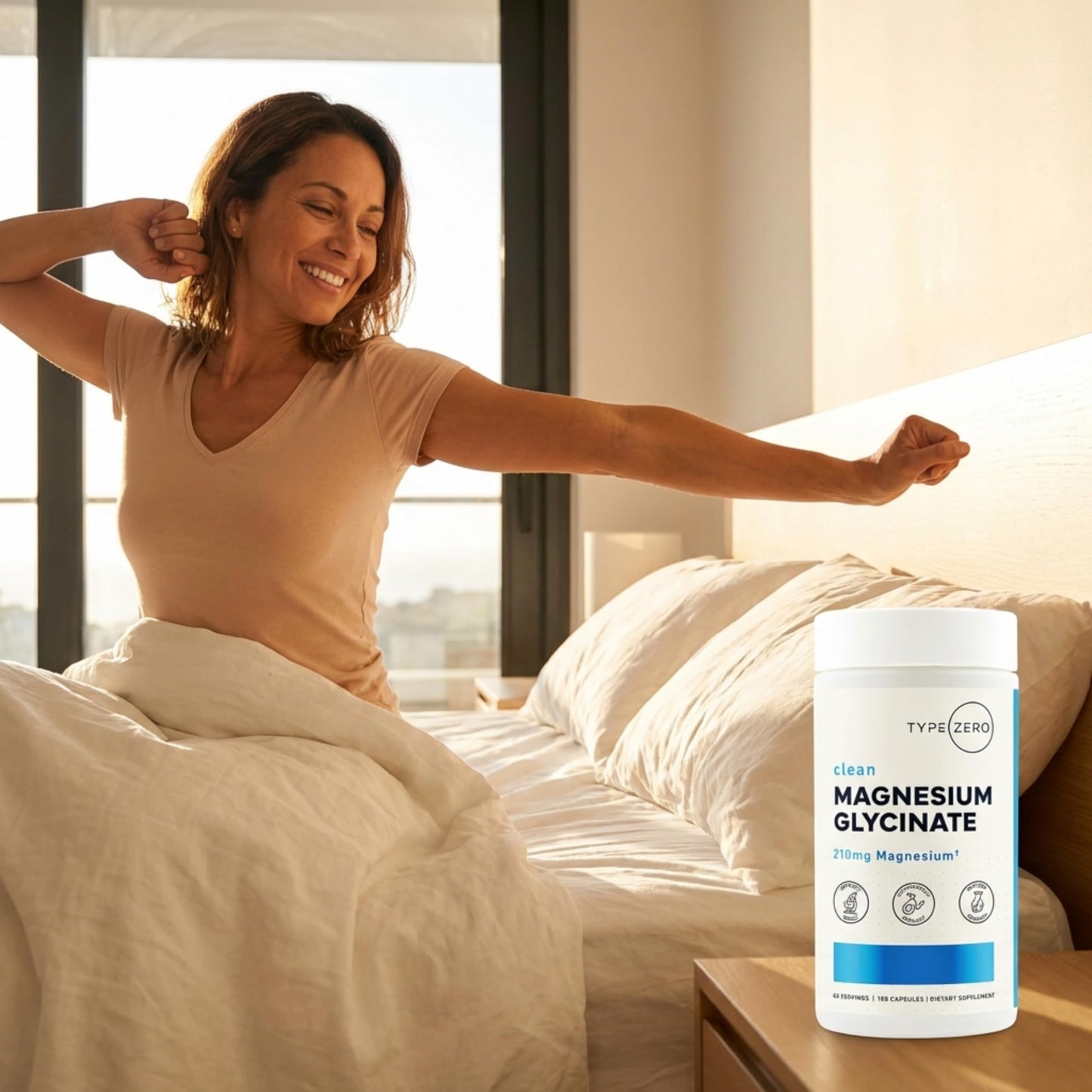 Type Zero Magnesium Glycinate (210mg) Capsule 180 Capsules