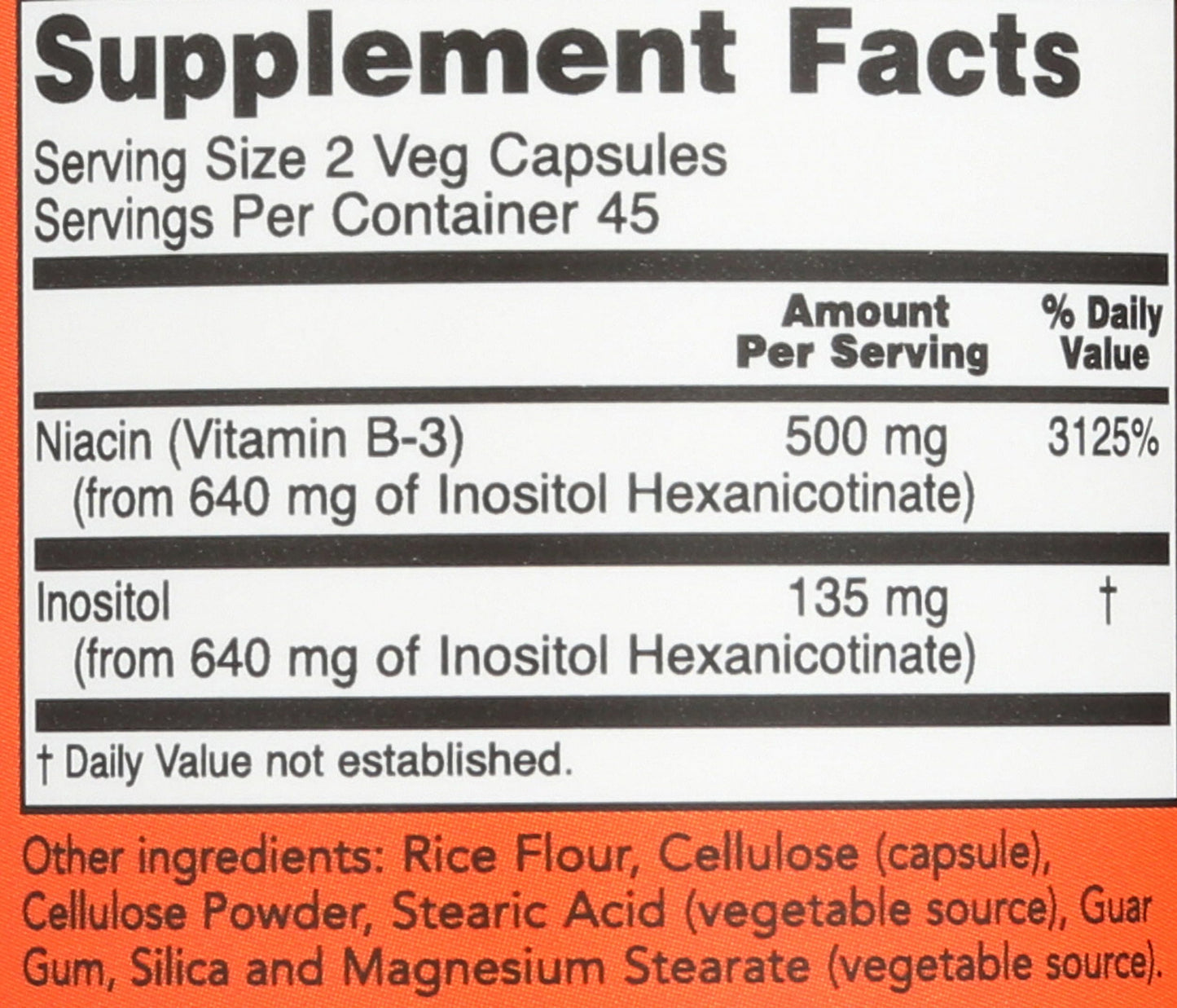 NOW Foods Niacin Flush Free Capsule, 90 Capsules