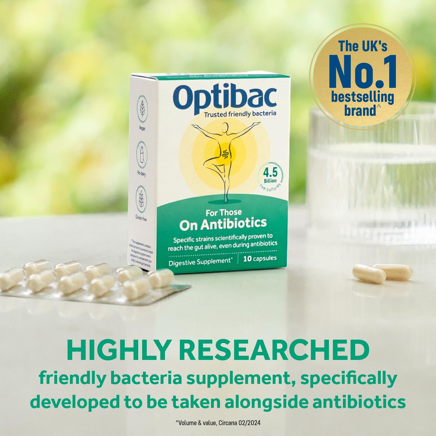 Optibac Probiotics Probiotics For Those on Antibiotics Capsules 10