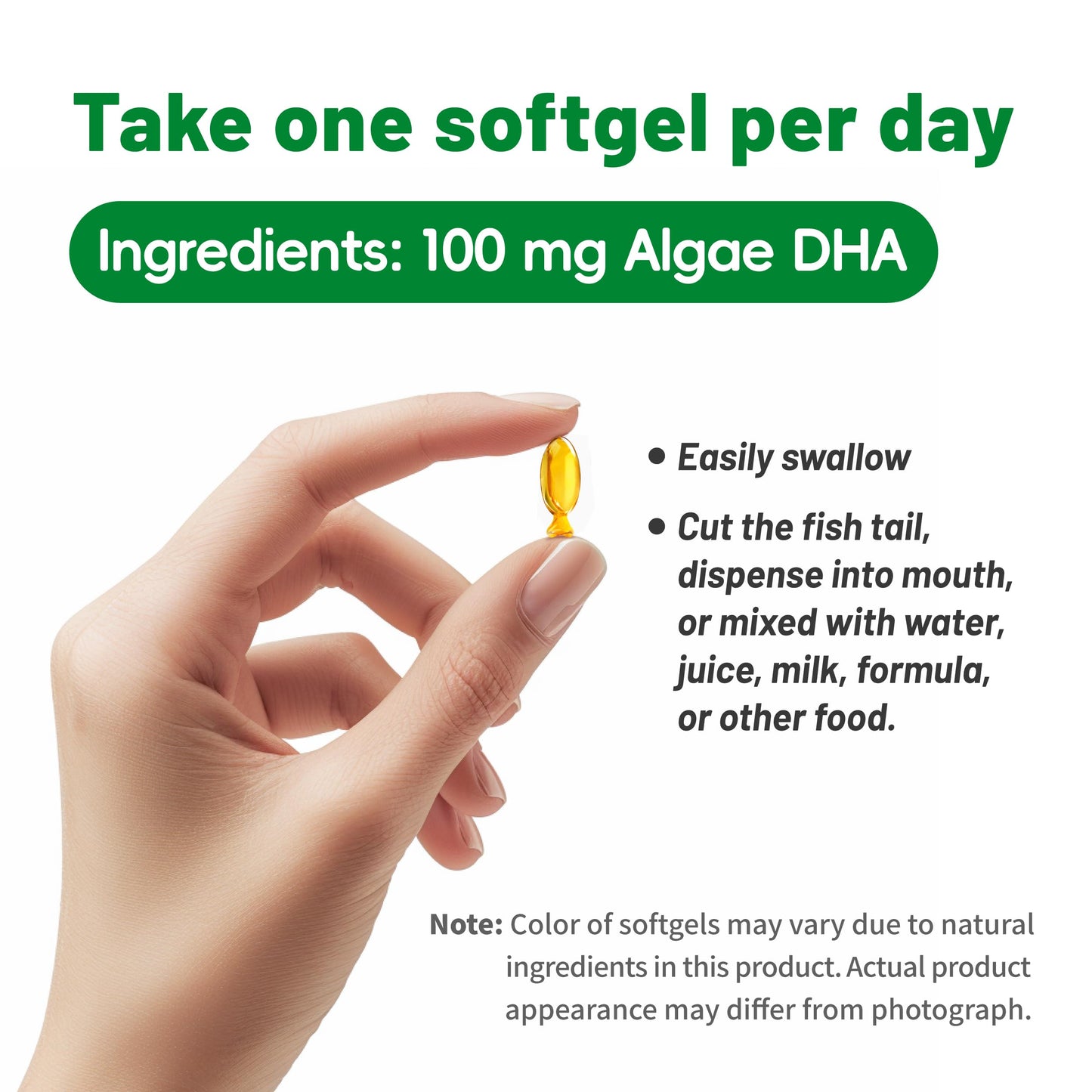 Nature's Nutra Algal Oil DHA Softgel 90 Softgels