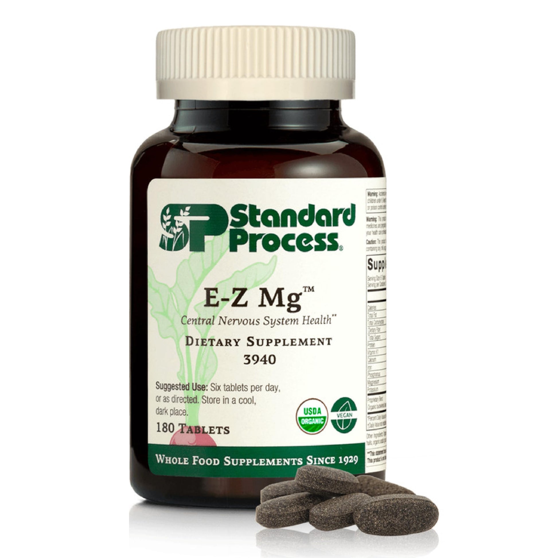 Standard Process Inc. E-Z Mg Central Nervous System Health Supplement 180 Tablets