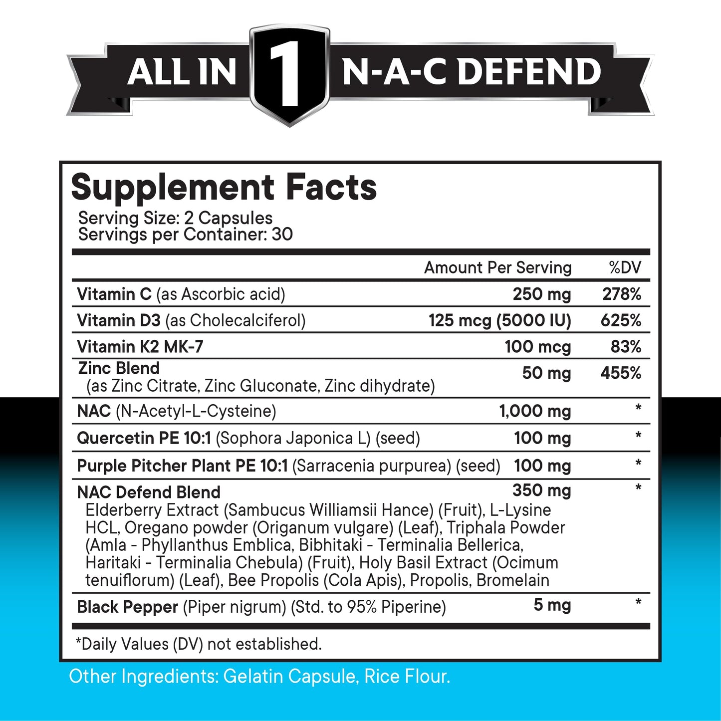 NEW AGE NAC N-Acetyl Cysteine Capsule 120 Capsules