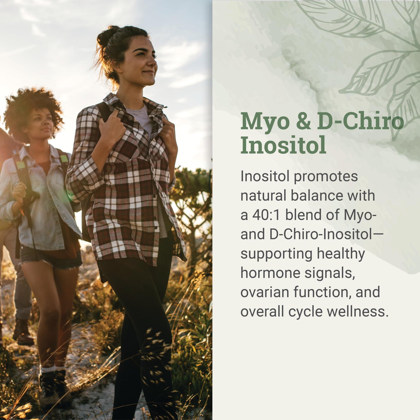 Earth Harmony Naturals Myo-Inositol D-Chiro Inositol Supplement for Women Ovarian & Hormone Capsules, 120