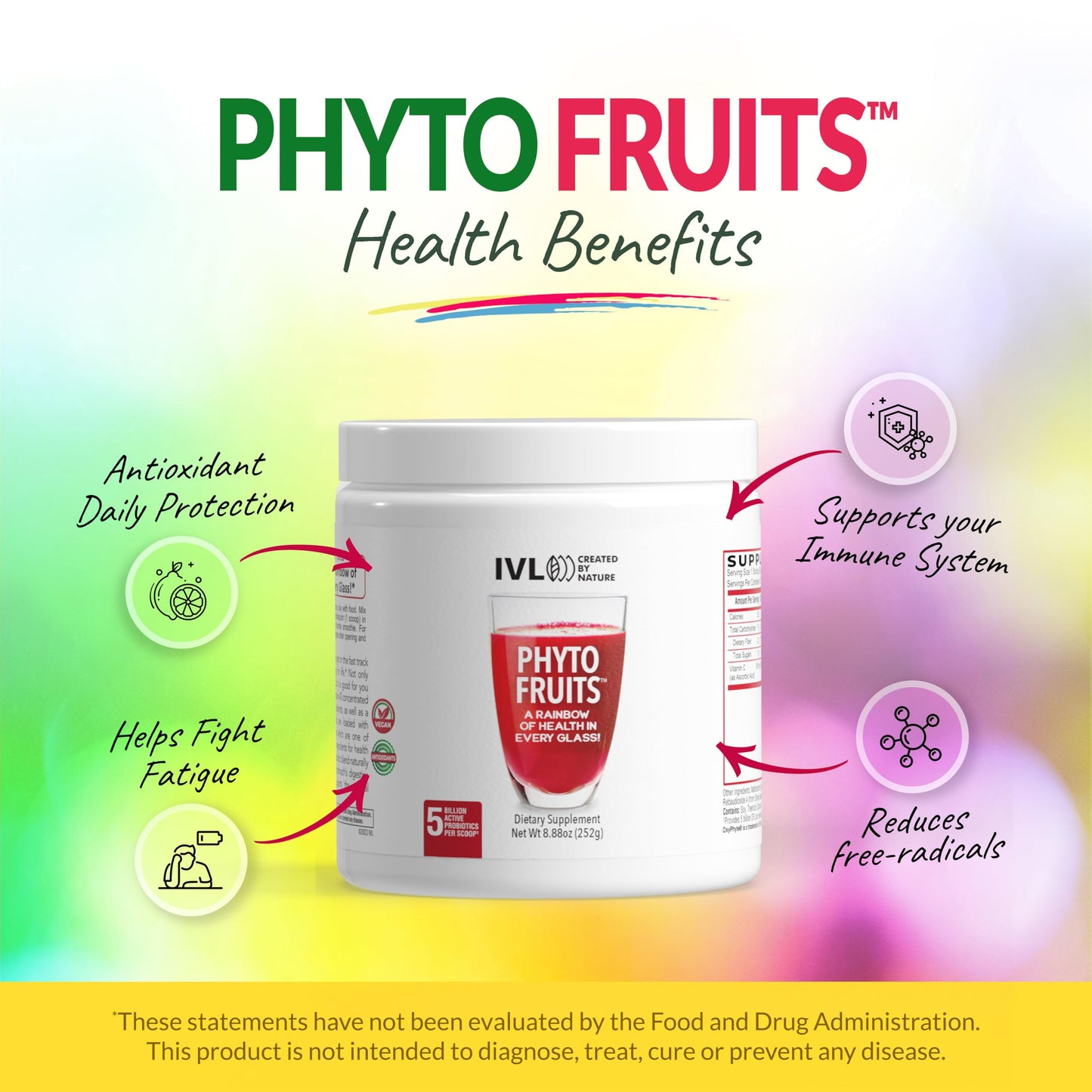 IVL Phyto Fruits Superfood Powder 8.88 oz