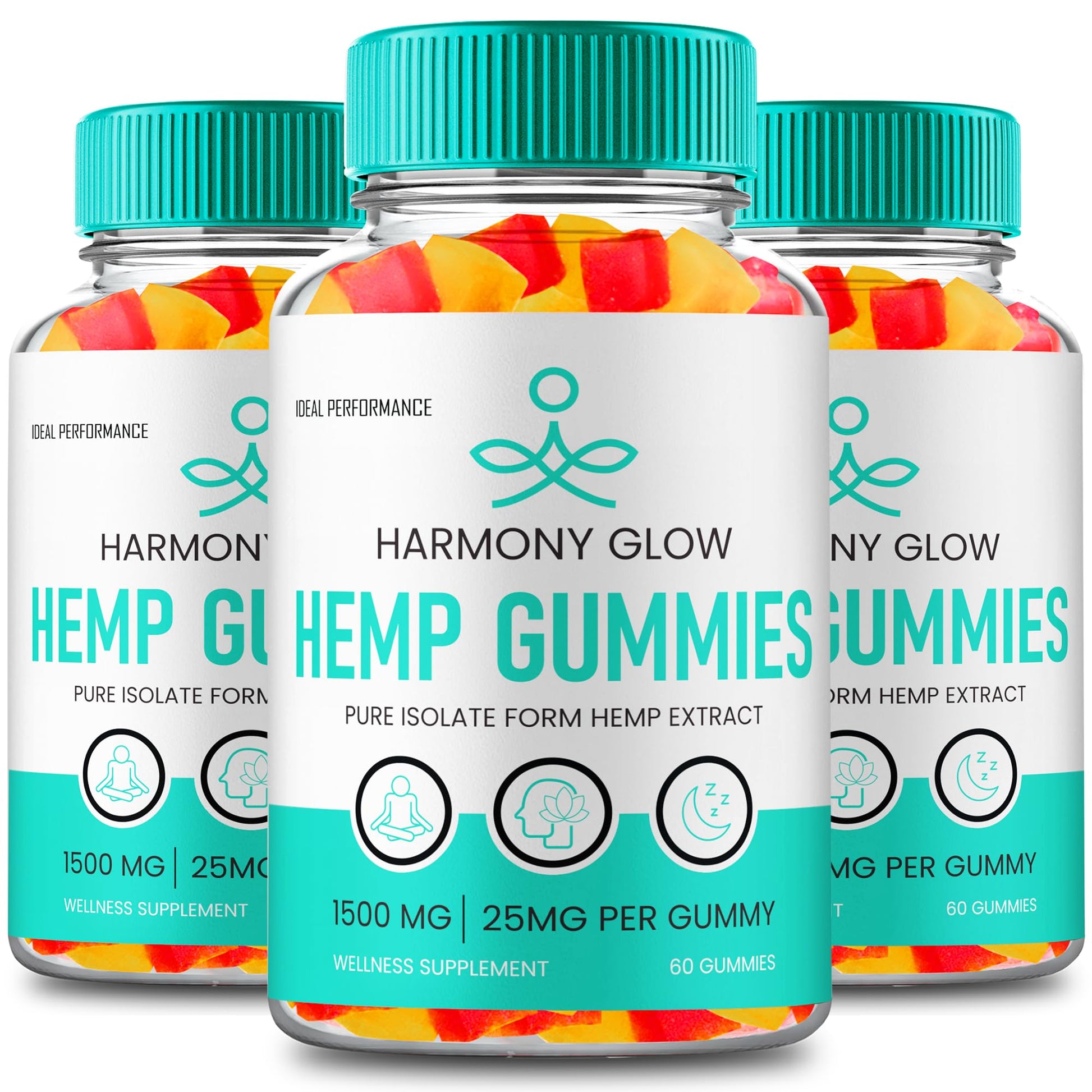 IDEAL PERFORMANCE Harmony Glow Hemp Gummies Gummy, 180 Count