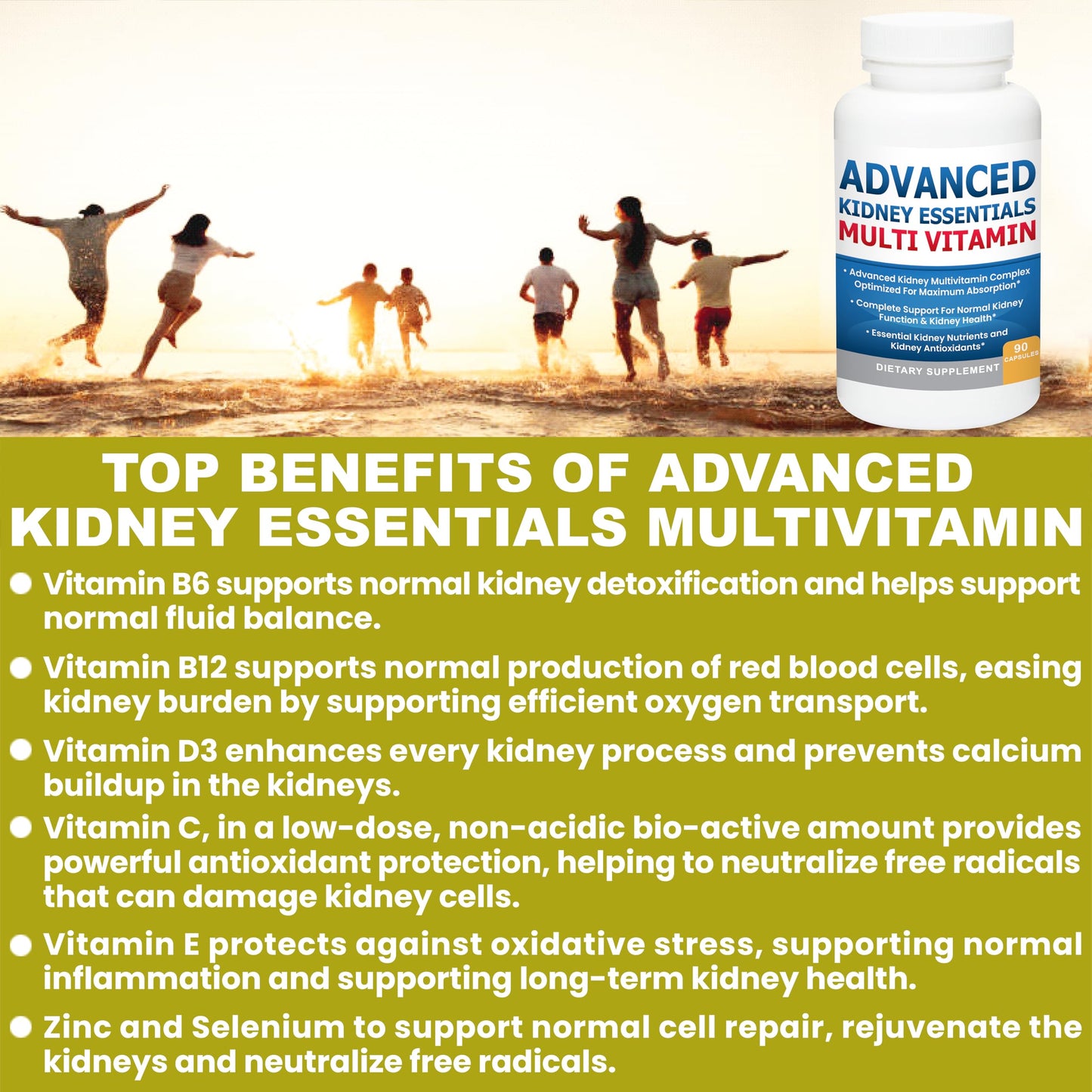 Kidney Restore Advanced Kidney Essentials Multivitamin 30 Capsules