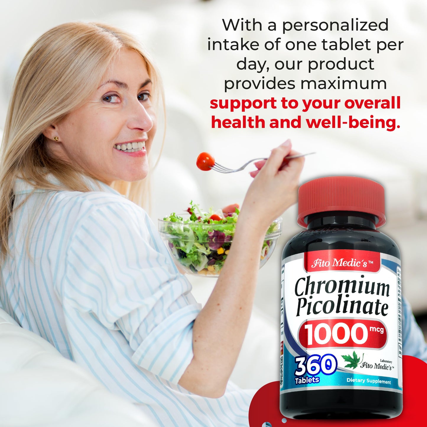 FITO MEDIC'S Chromium Picolinate Supplement, 360 Tablets