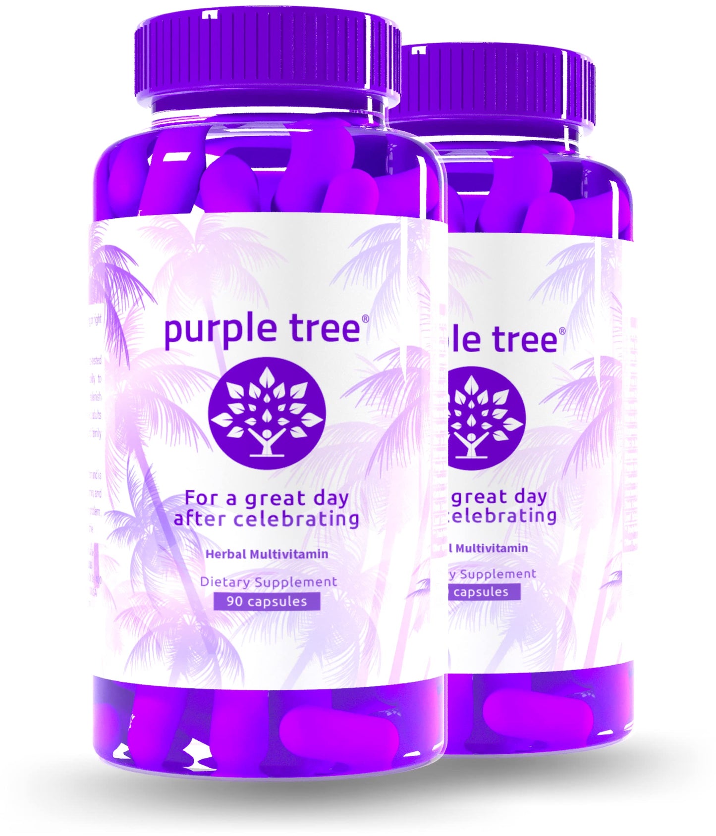 Purple Tree Post-Celebration Wellness Supplement for After-Drink Support, 180 Capsules