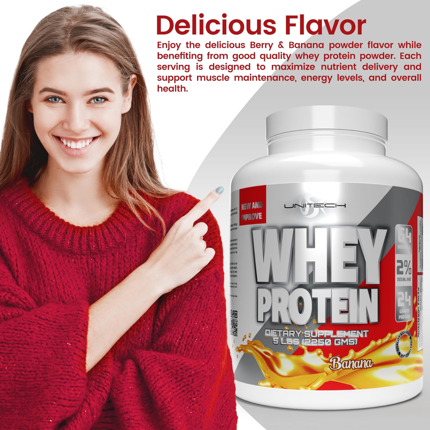 USK Whey Protein Banana Powder 80