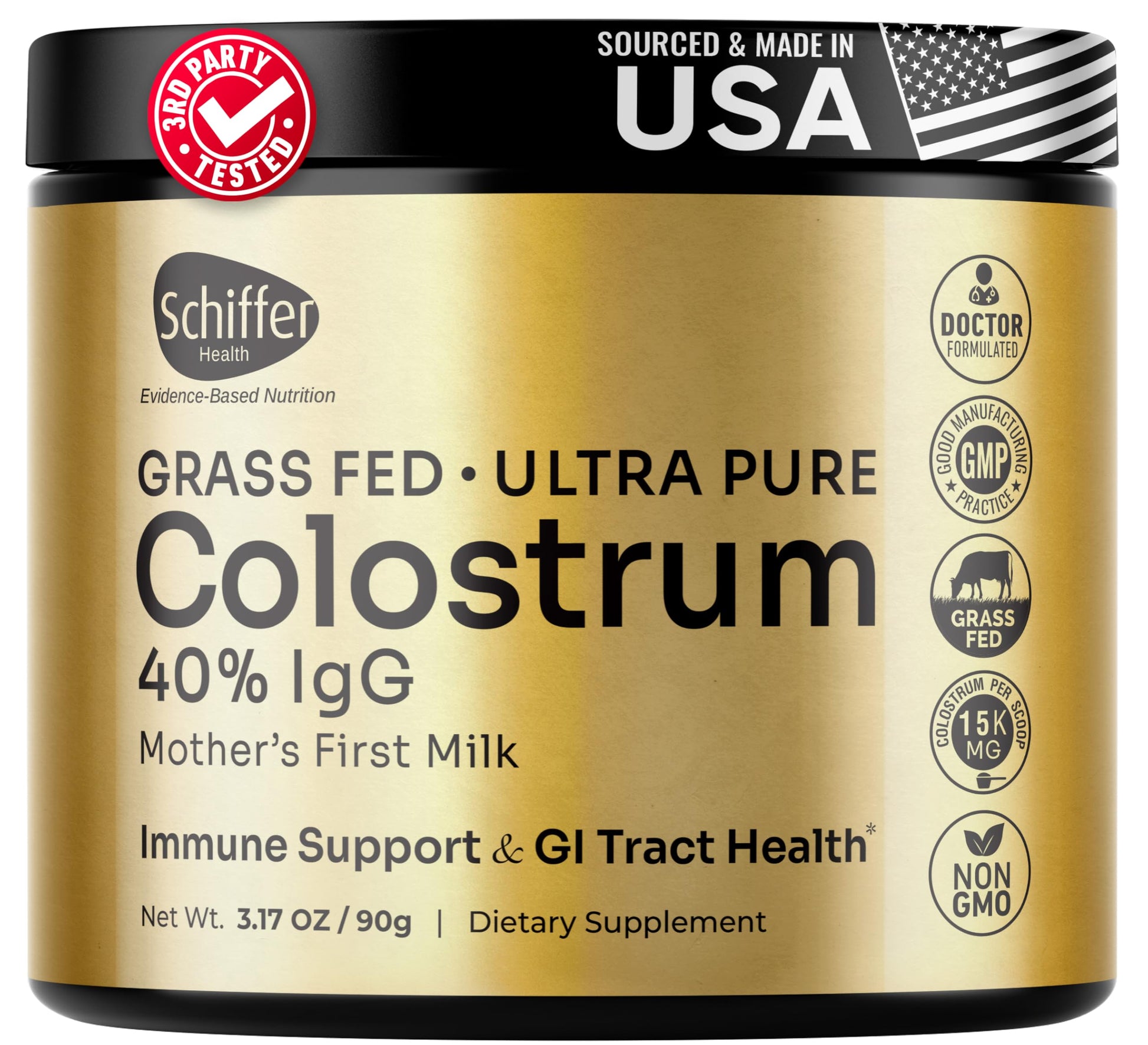 SCHIFFER HEALTH Colostrum Powder 3.17 oz