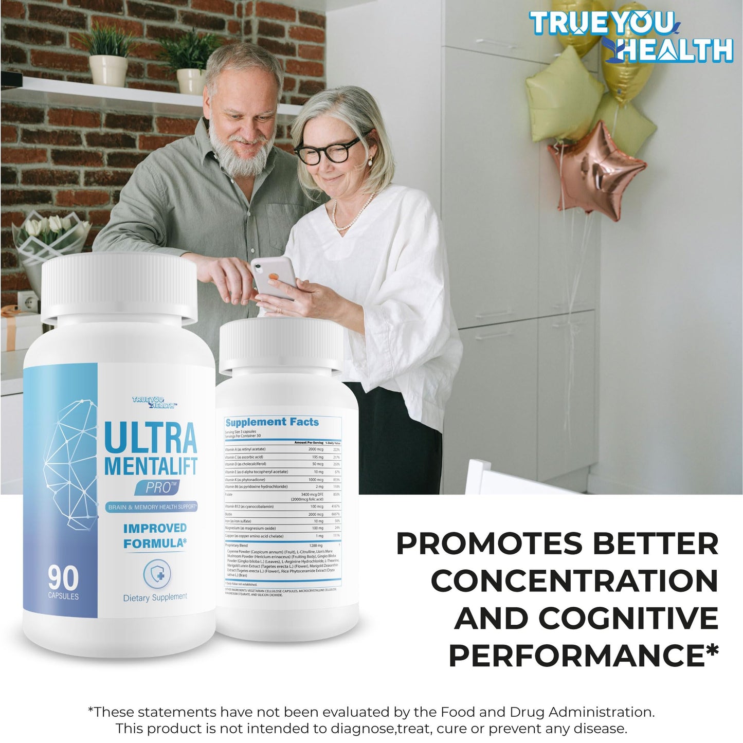 True You Health Ultra Mentalift Pro Capsule 90 Count