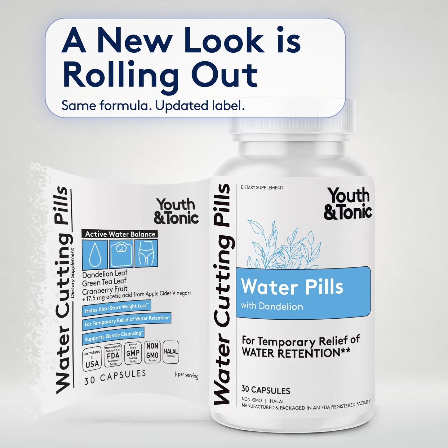 Youth & Tonic Water Weight Loss Capsules 30 Count