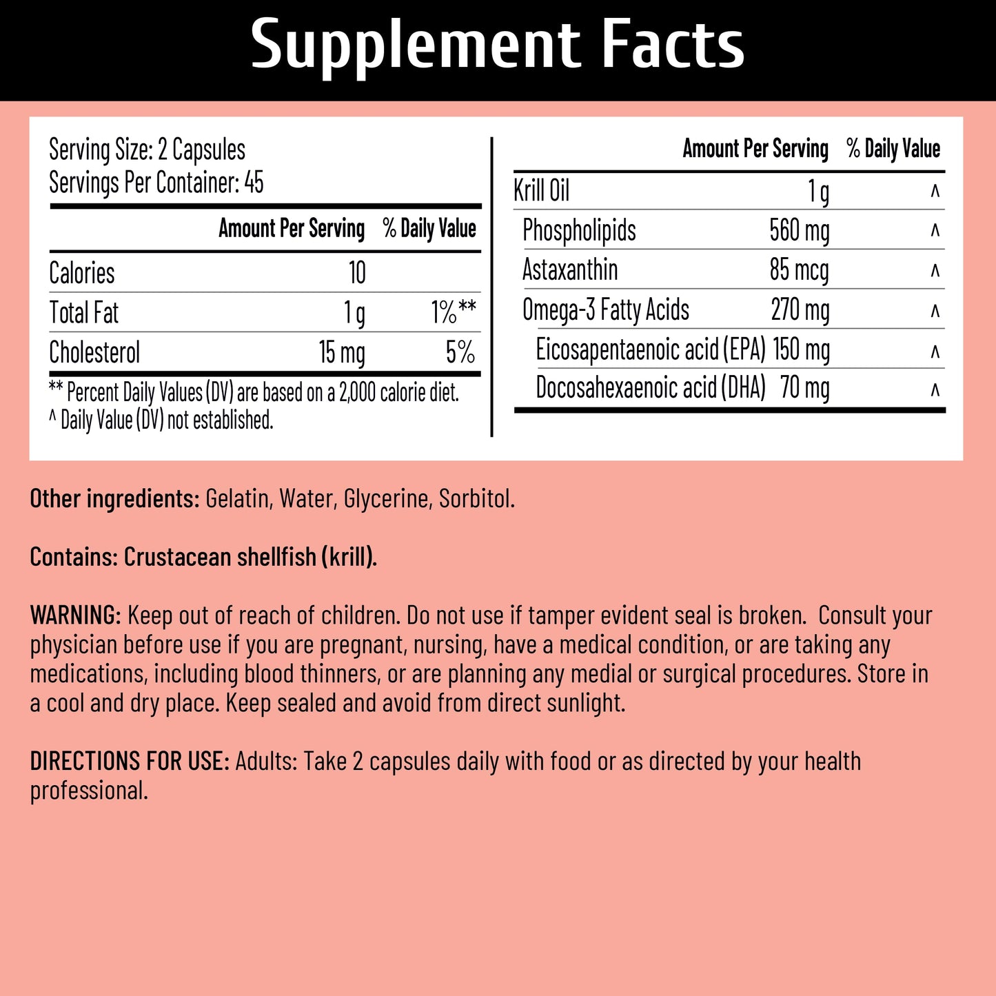 NUTRITION29 Antarctic Krill Oil 500mg Softgels 90 Count