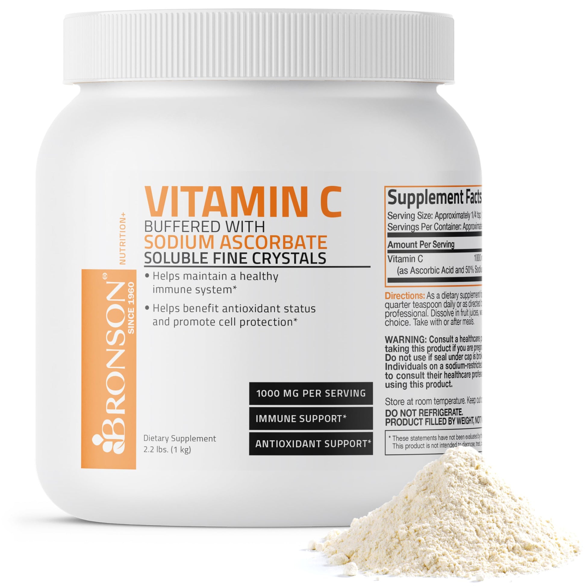 Bronson Buffered Vitamin C Powder, 35.3 Ounces