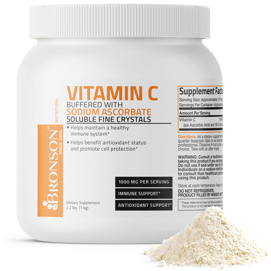Bronson Buffered Vitamin C Powder 35.3 Ounces