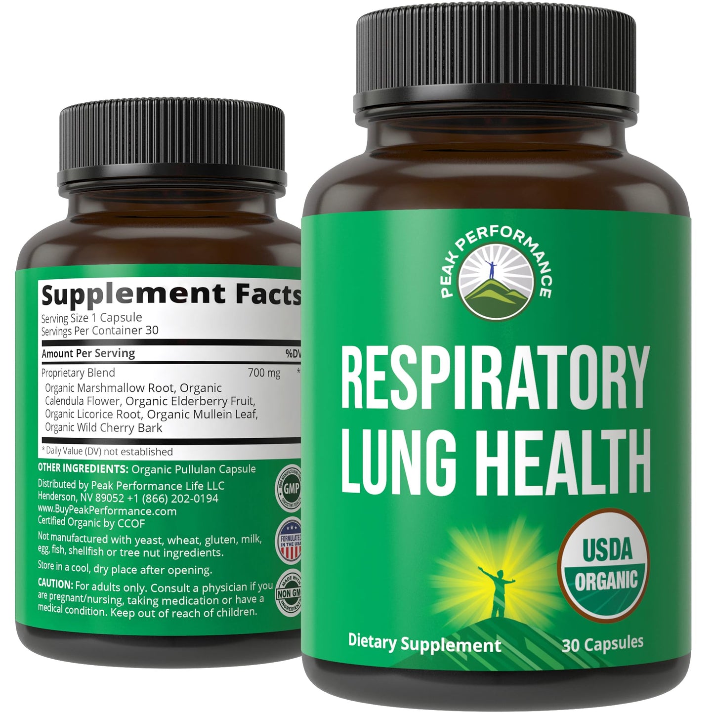 Peak Performance Lung Detox Capsules 30 Count