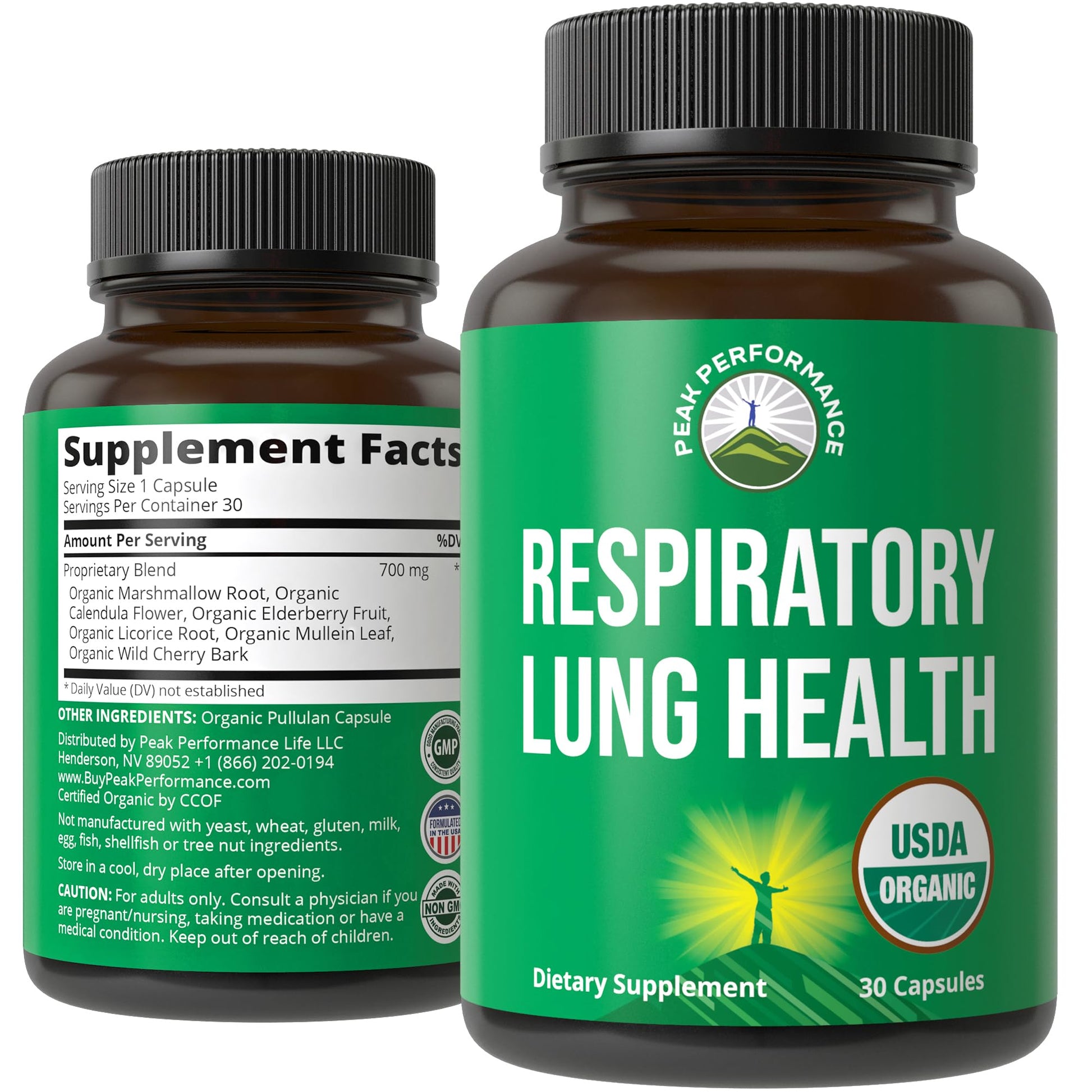 Peak Performance Lung Detox Capsules 30 Count