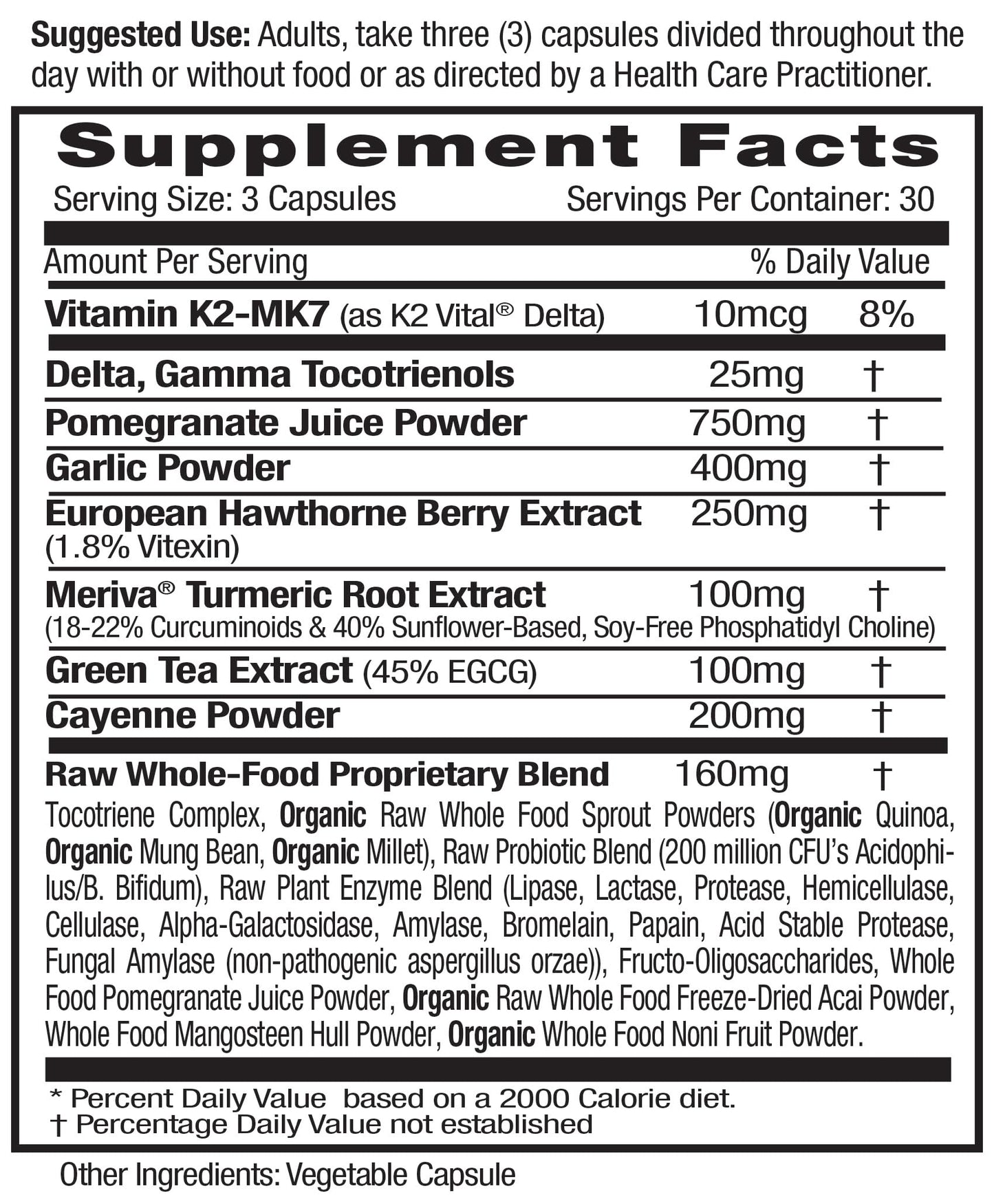 Emerald Laboratories Heart, Artery & Vein Health with Hawthorn Berry and Meriva Curcuminoids 90 Vegetable Capsules