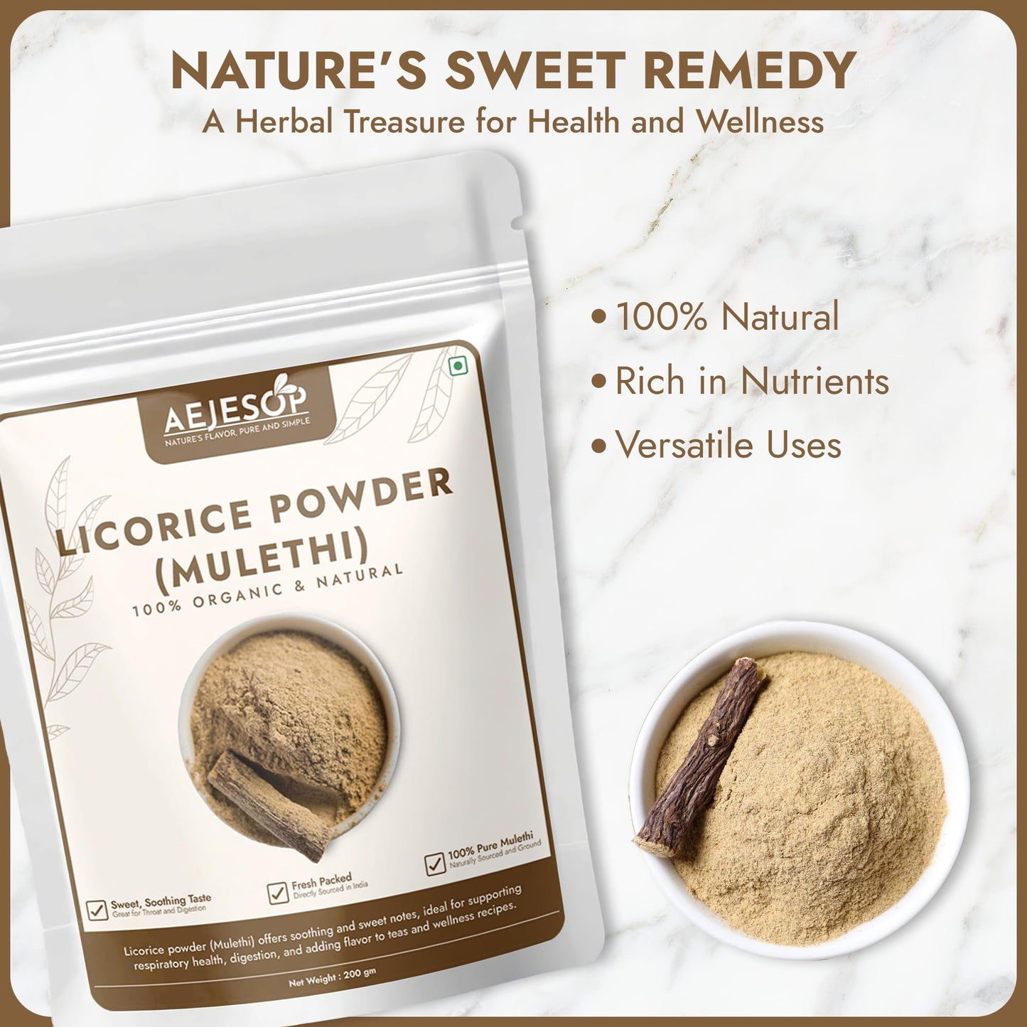 AEJESOP Licorice Root Powder, 7 oz