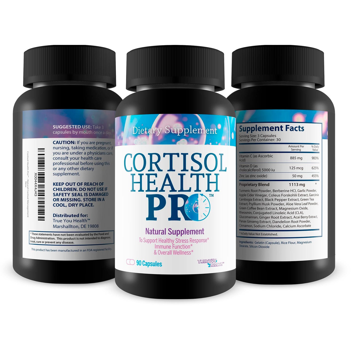 True You Health Cortisol Health Pro Capsule 90 Count