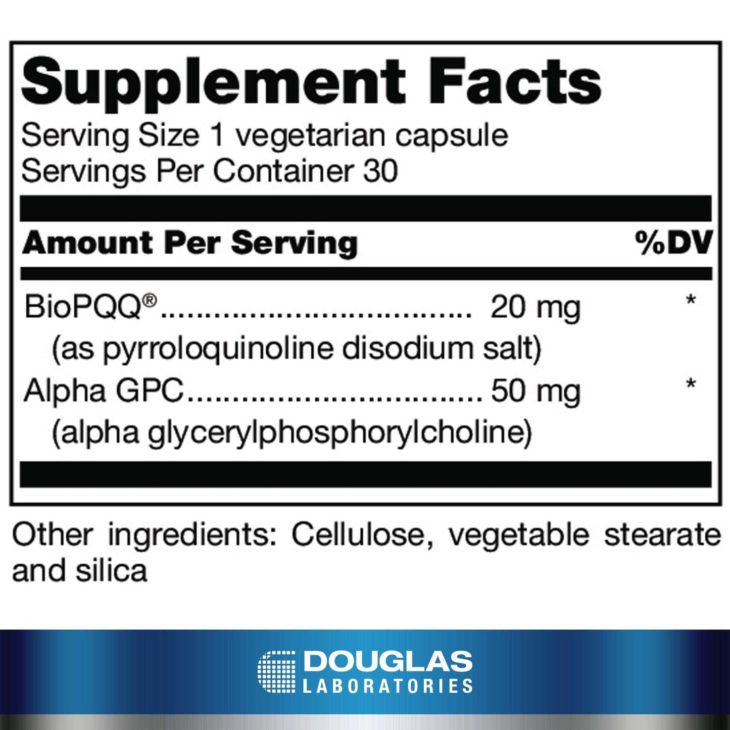 Douglas Laboratories PQQ Plus Capsules, 30 Count