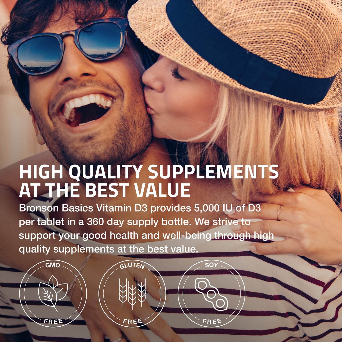 Bronson Vitamin D3 5000iu (125mcg) Tablets 360