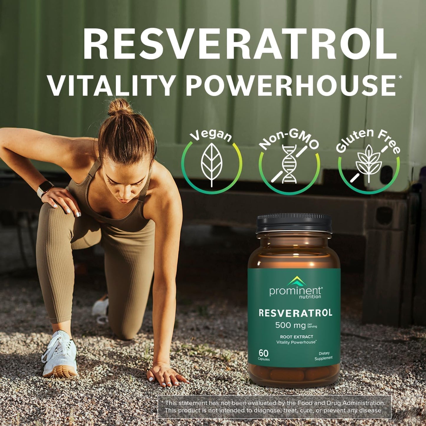 Prominent Nutrition Trans-Resveratrol Capsule, 120 Count