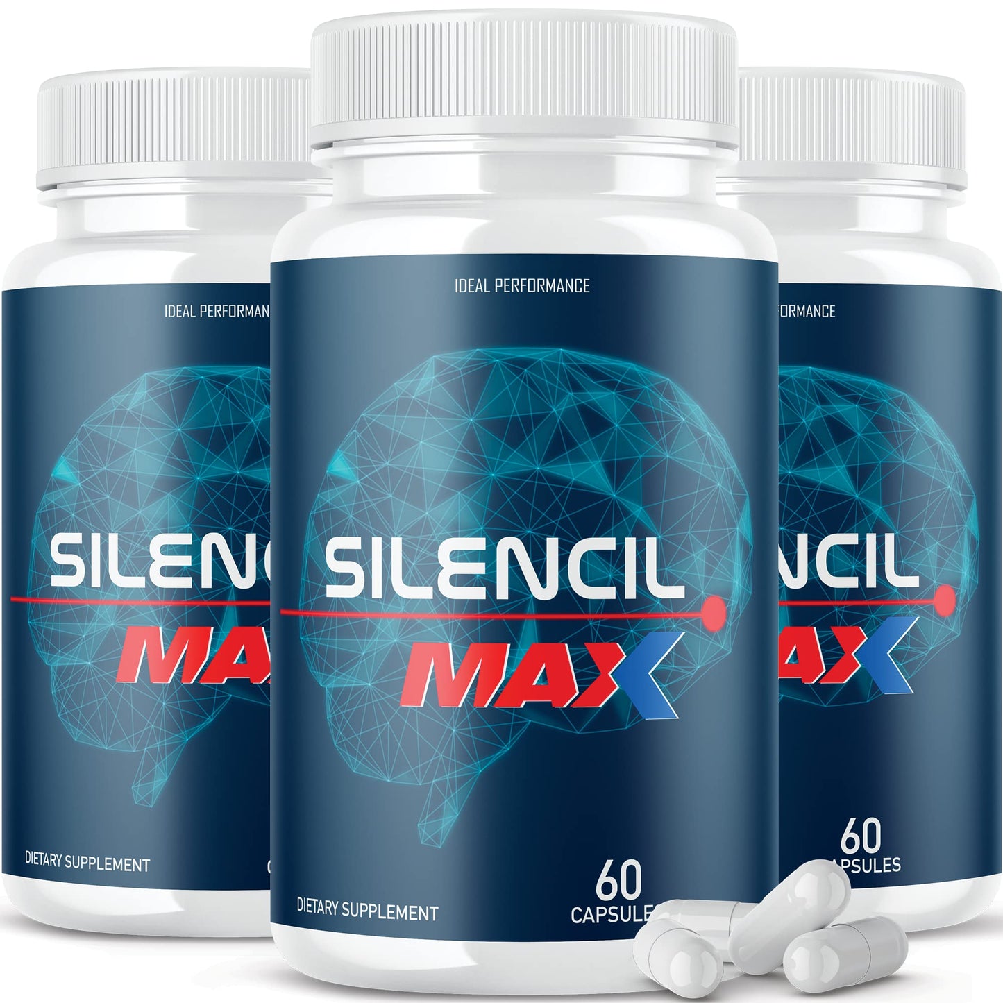 IDEAL PERFORMANCE Silencil Tinnitus Max Supplement Silencio Silencile Capsules 180