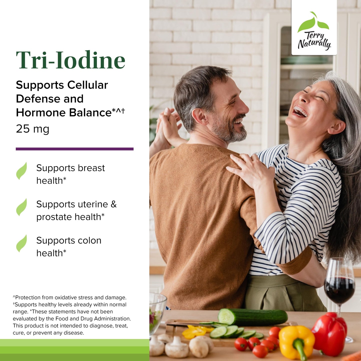 Terry Naturally Tri-Iodine 25 mg Capsule, 60 Count