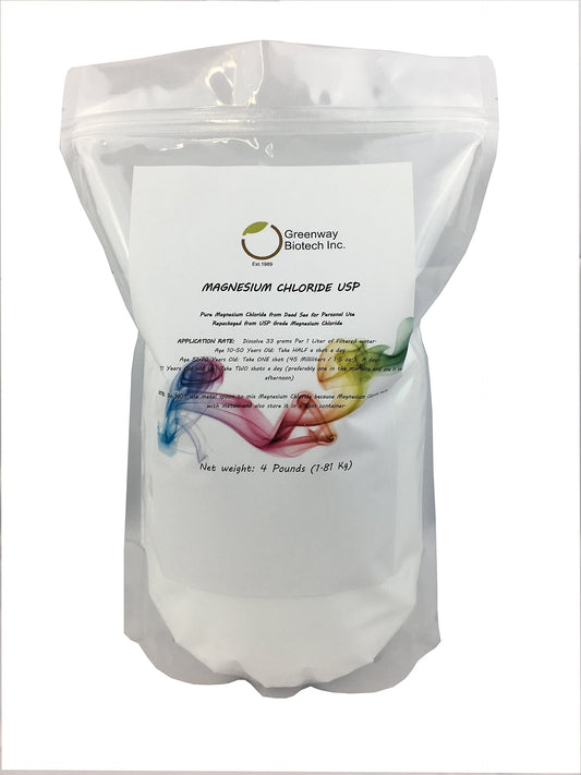 Greenway Biotech, Inc. Magnesium Chloride USP Supplement Powder 64 Ounces