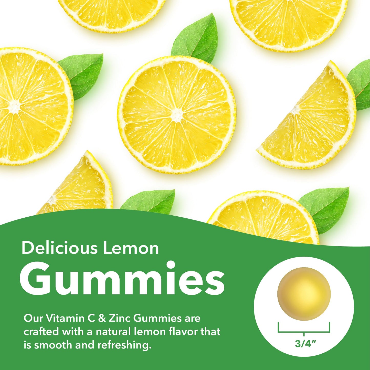Sundance Vitamin C Gummies with Zinc for Adults, 36 Count