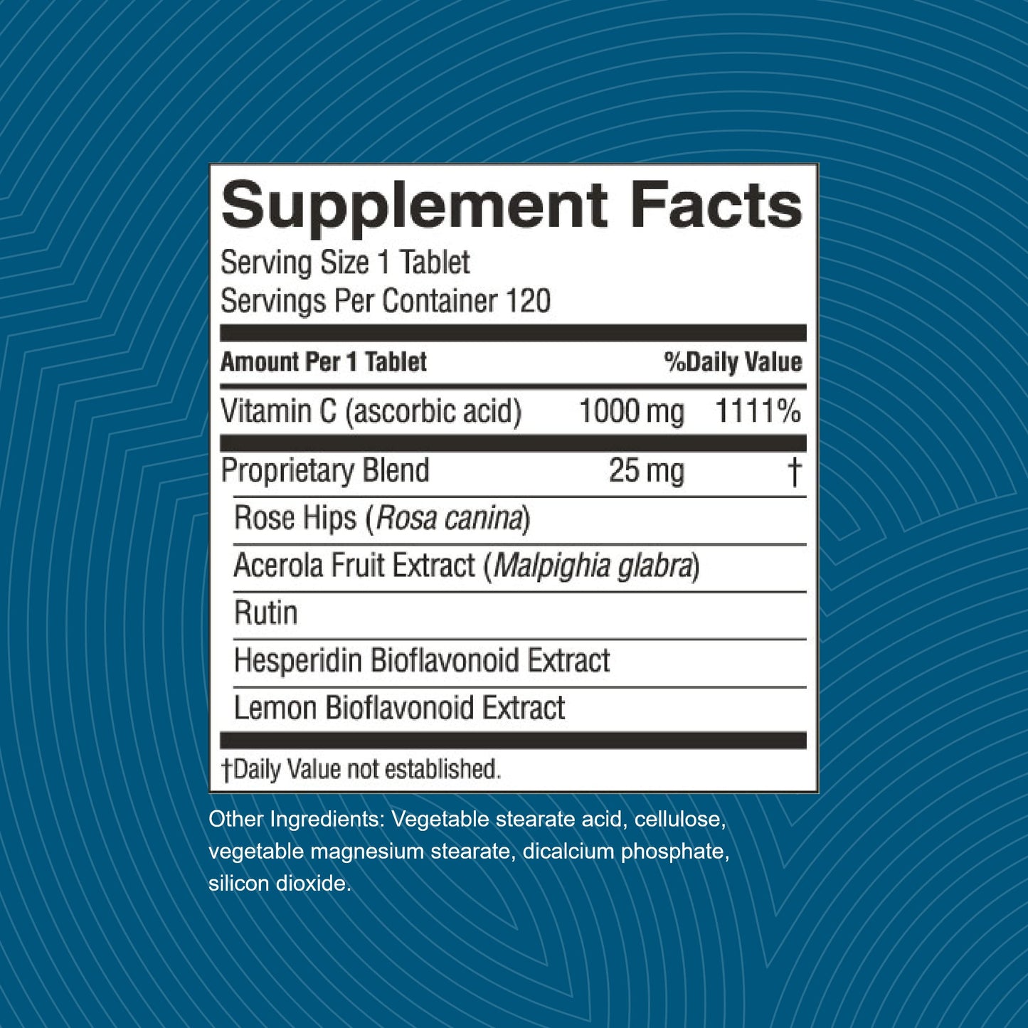 Nature's Sunshine Vitamin C Time Release Tablet, 1000 mg, 120 Tablets
