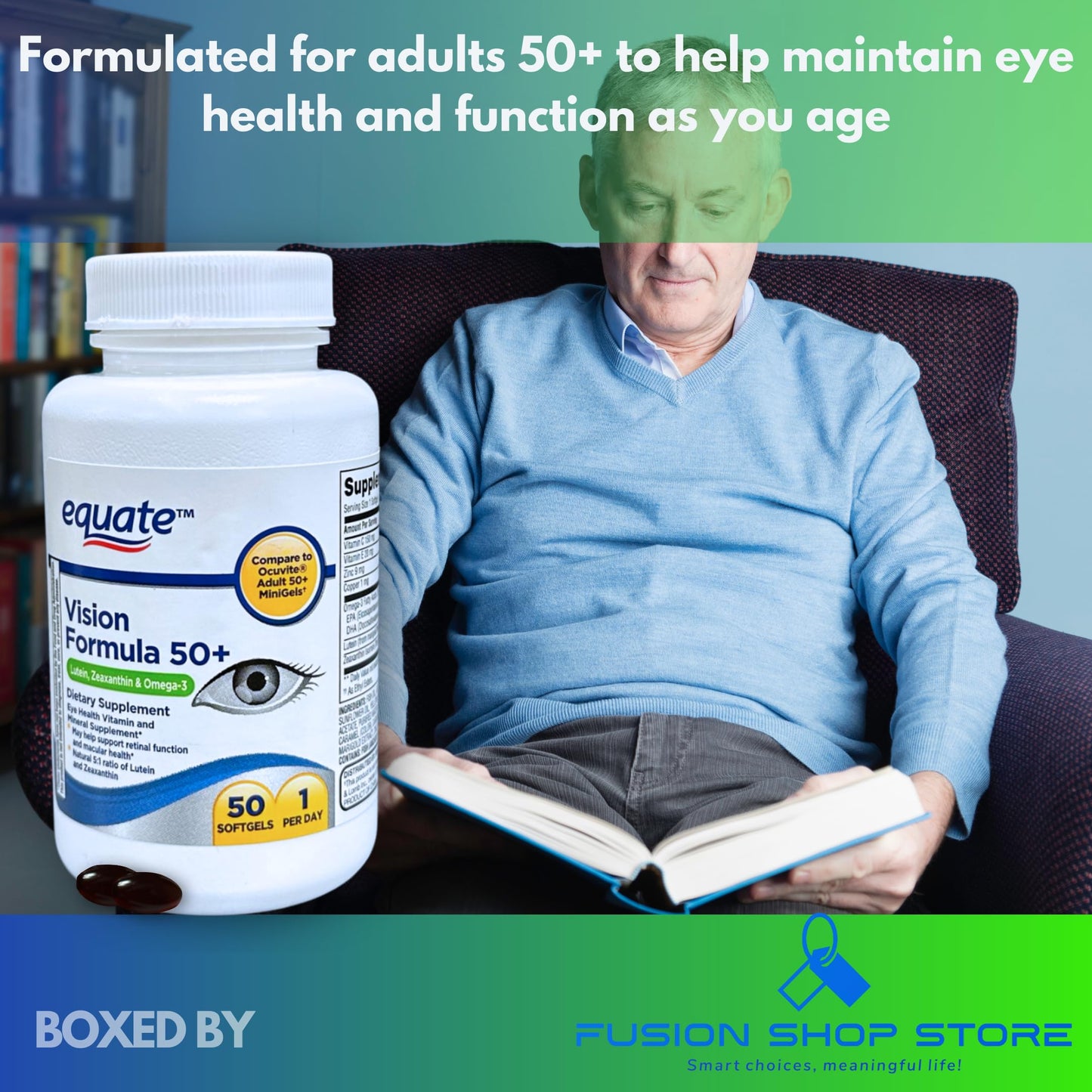 Fusion Shop Store Vision Formula 50 Plus Softgel 50 Count