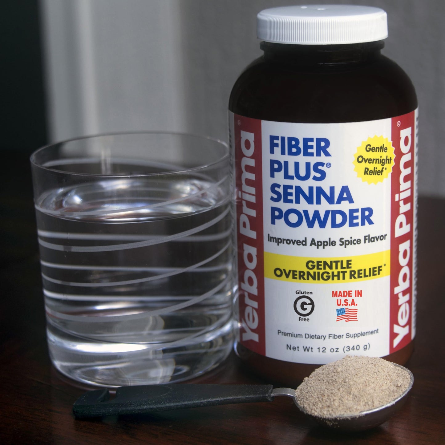 Yerba Prima Fiber Plus Senna Powder, 12 oz