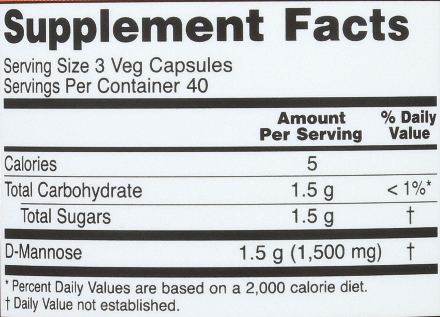 NOW Foods D-Mannose 500 mg Capsule, 360 Capsules