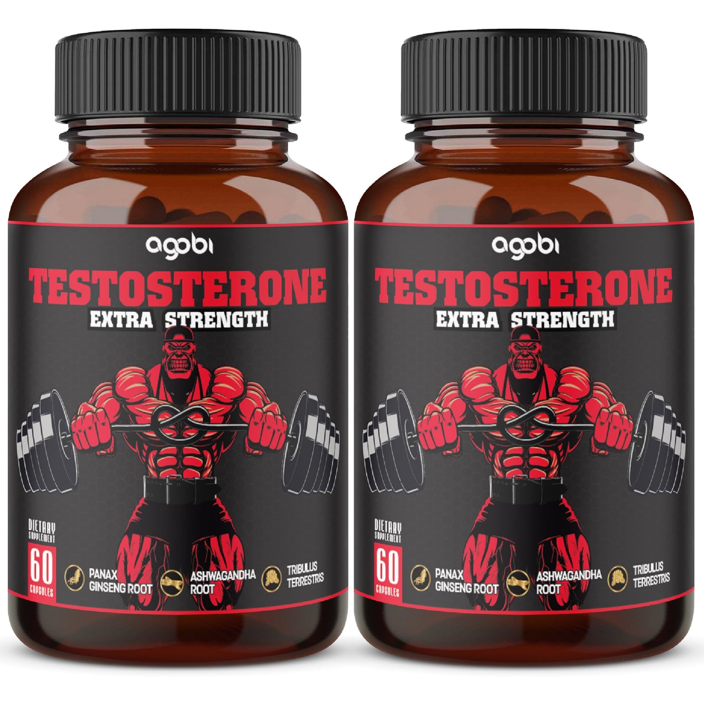 agobi Herbal Test Support for Male Supplement Capsules 120 Count