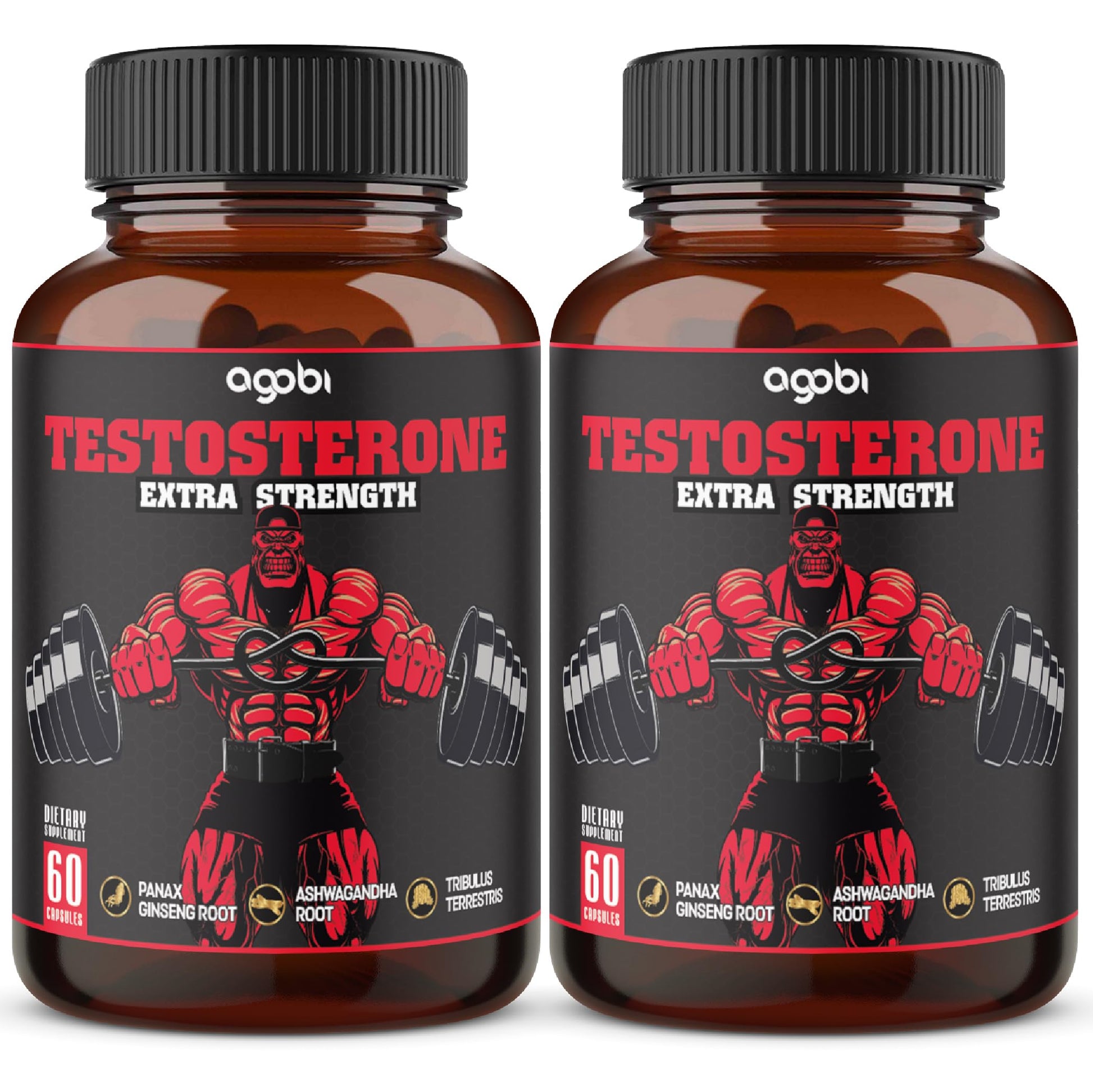 agobi Herbal Test Support for Male Supplement Capsules 120 Count