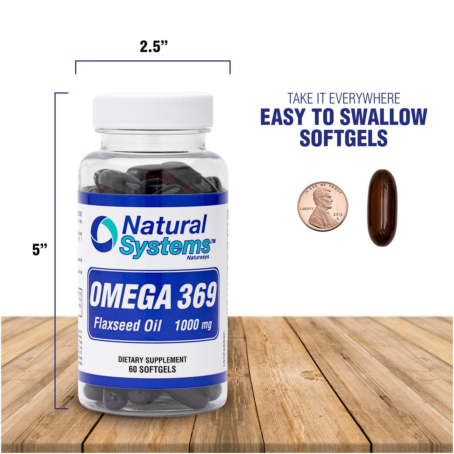 Natural Systems Naturasys Omega 369 1000 mg Softgels, 100 Count