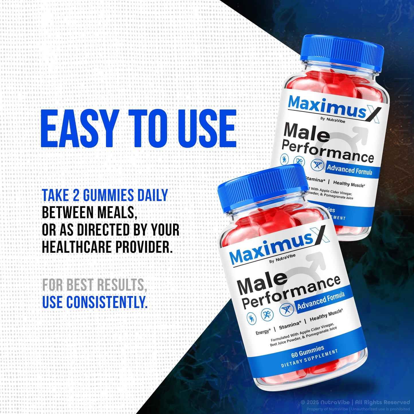NutraVibe Maximus X Gummies 120 Gummies
