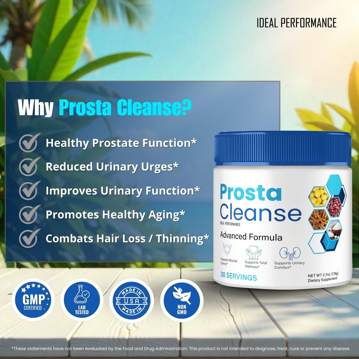 IDEAL PERFORMANCE Prosta Cleanse Powder 4 Pack