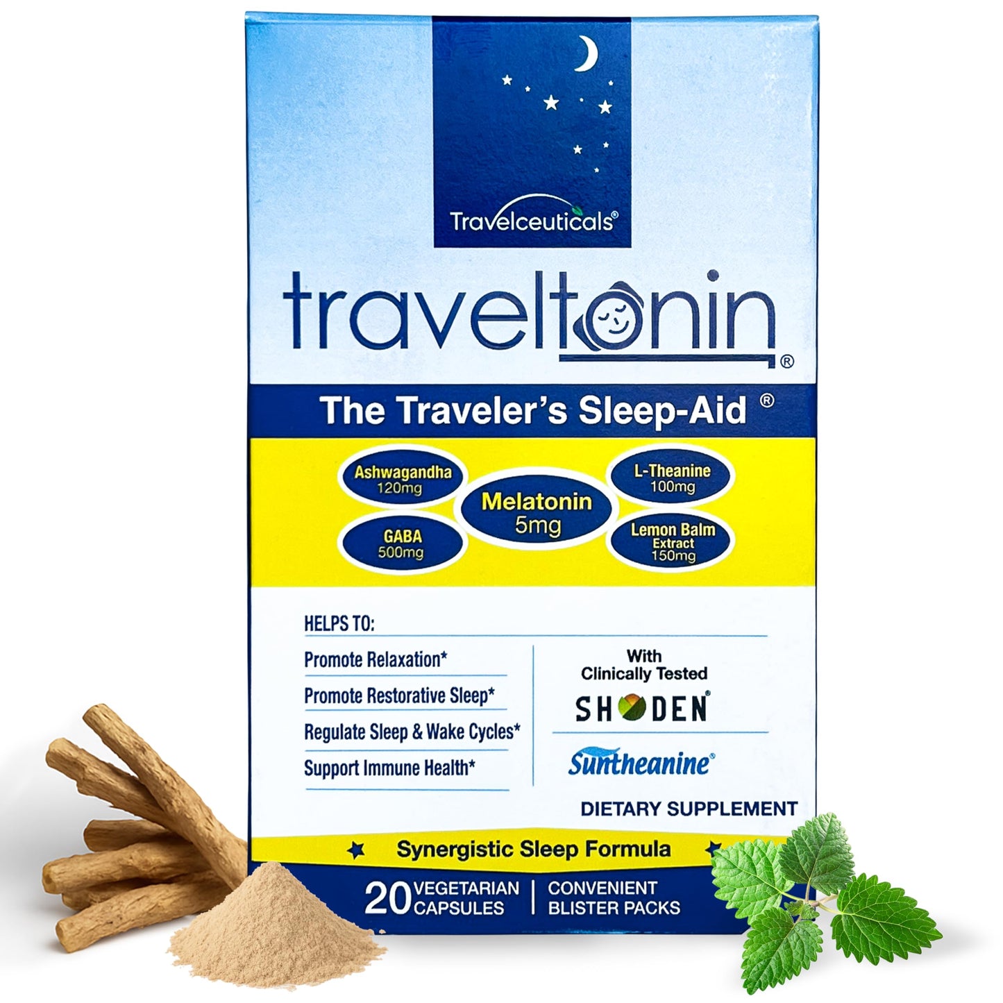 Traveltonin Traveler's Sleep Aid Capsule 20 Capsules