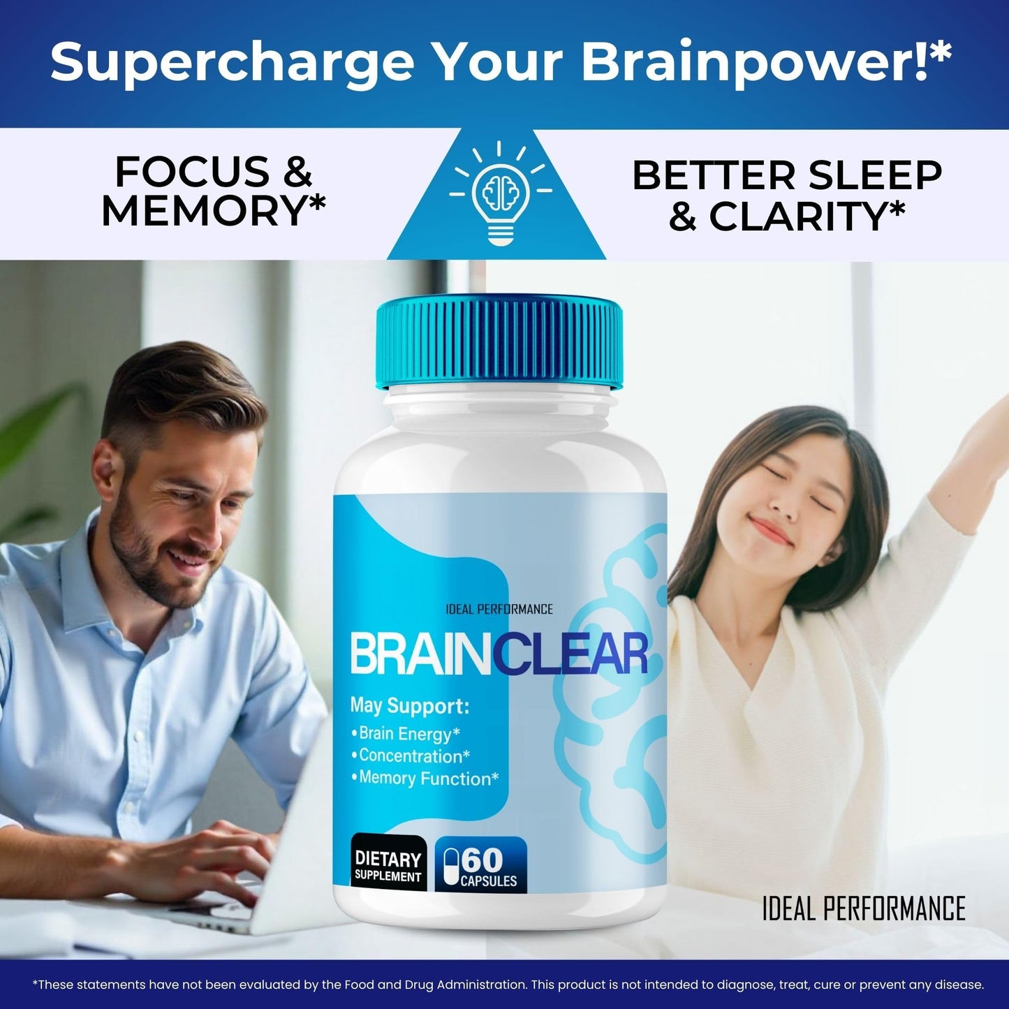 IDEAL PERFORMANCE Brain Clear 120 Capsules