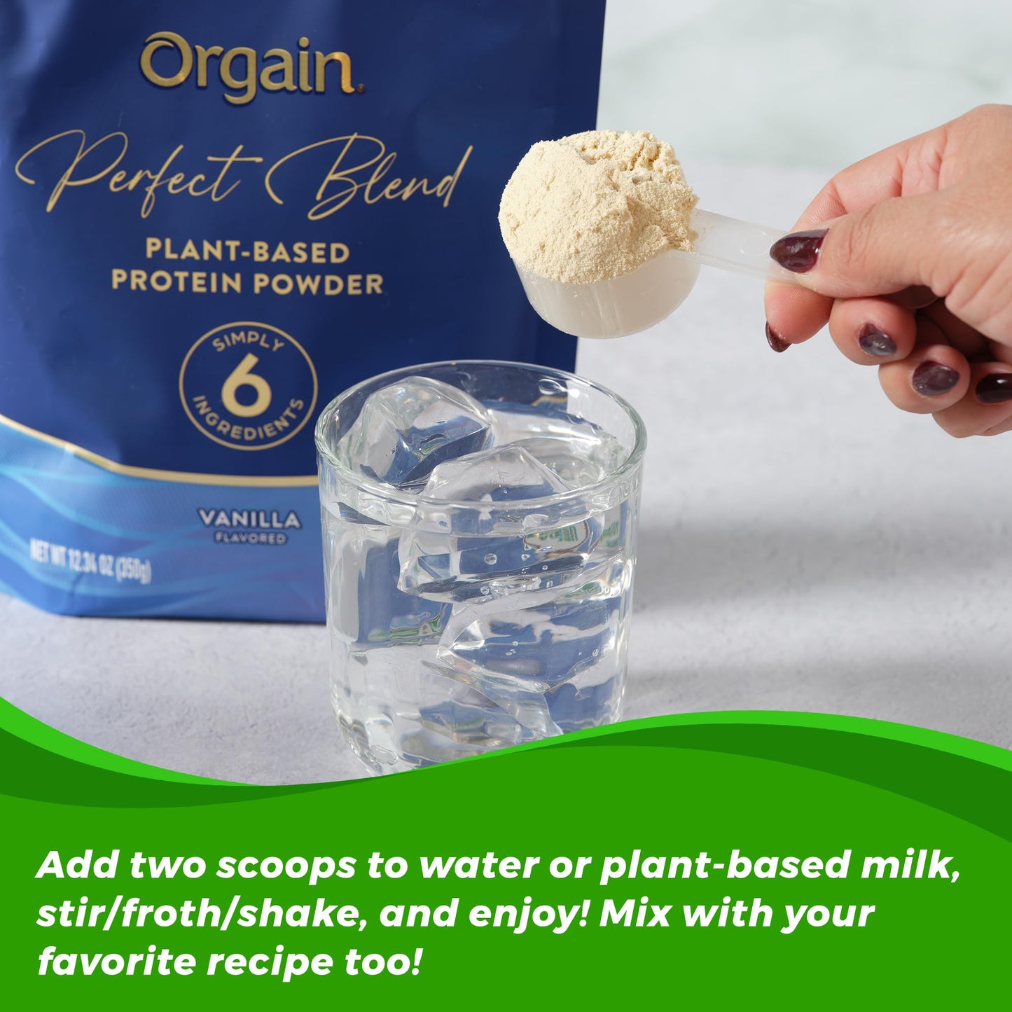 Orgain Organic Vegan Perfect Blend Protein Powder 12.34 Ounce