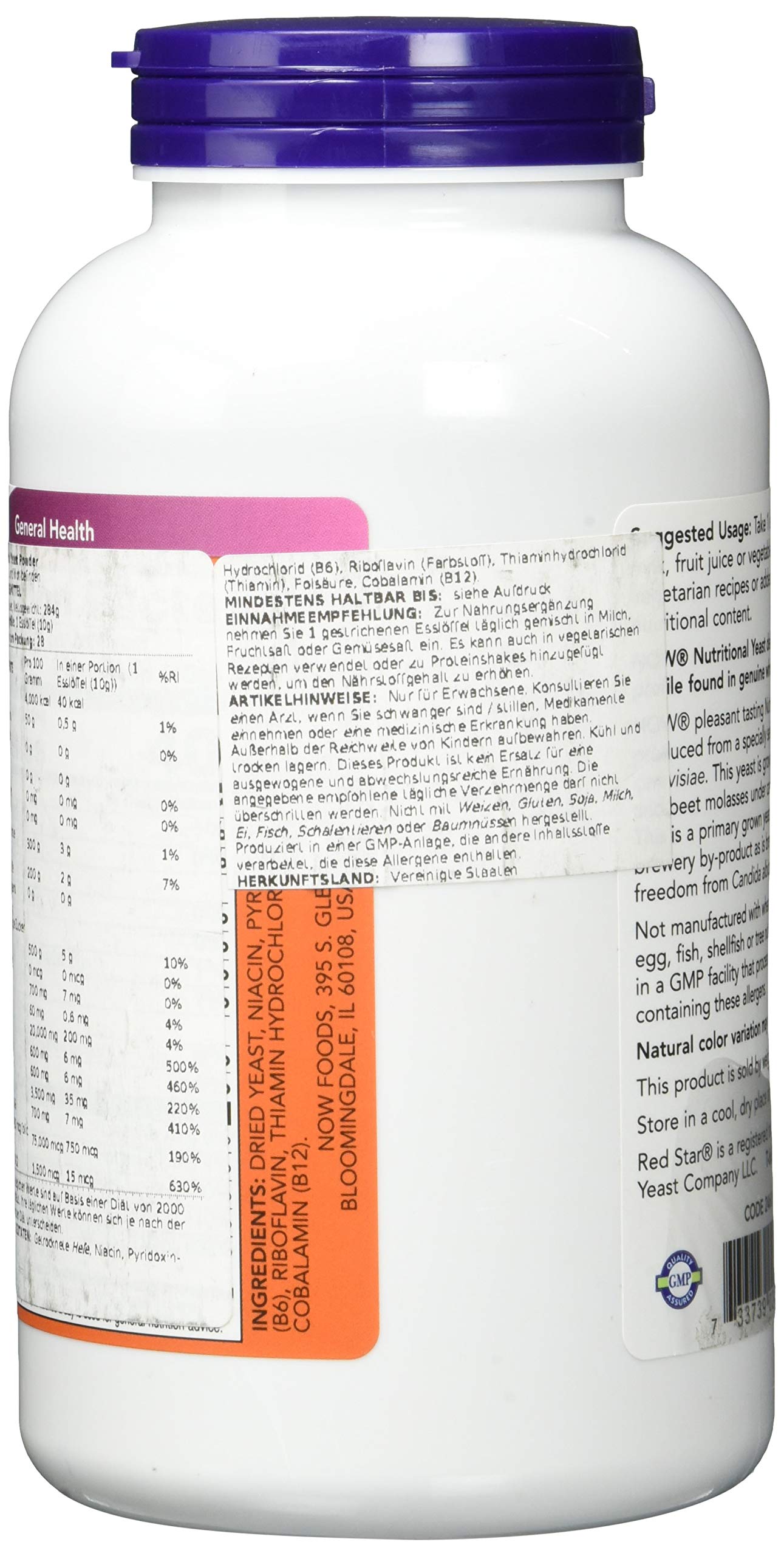 NOW Nutritional Yeast Powder 10 Ounce