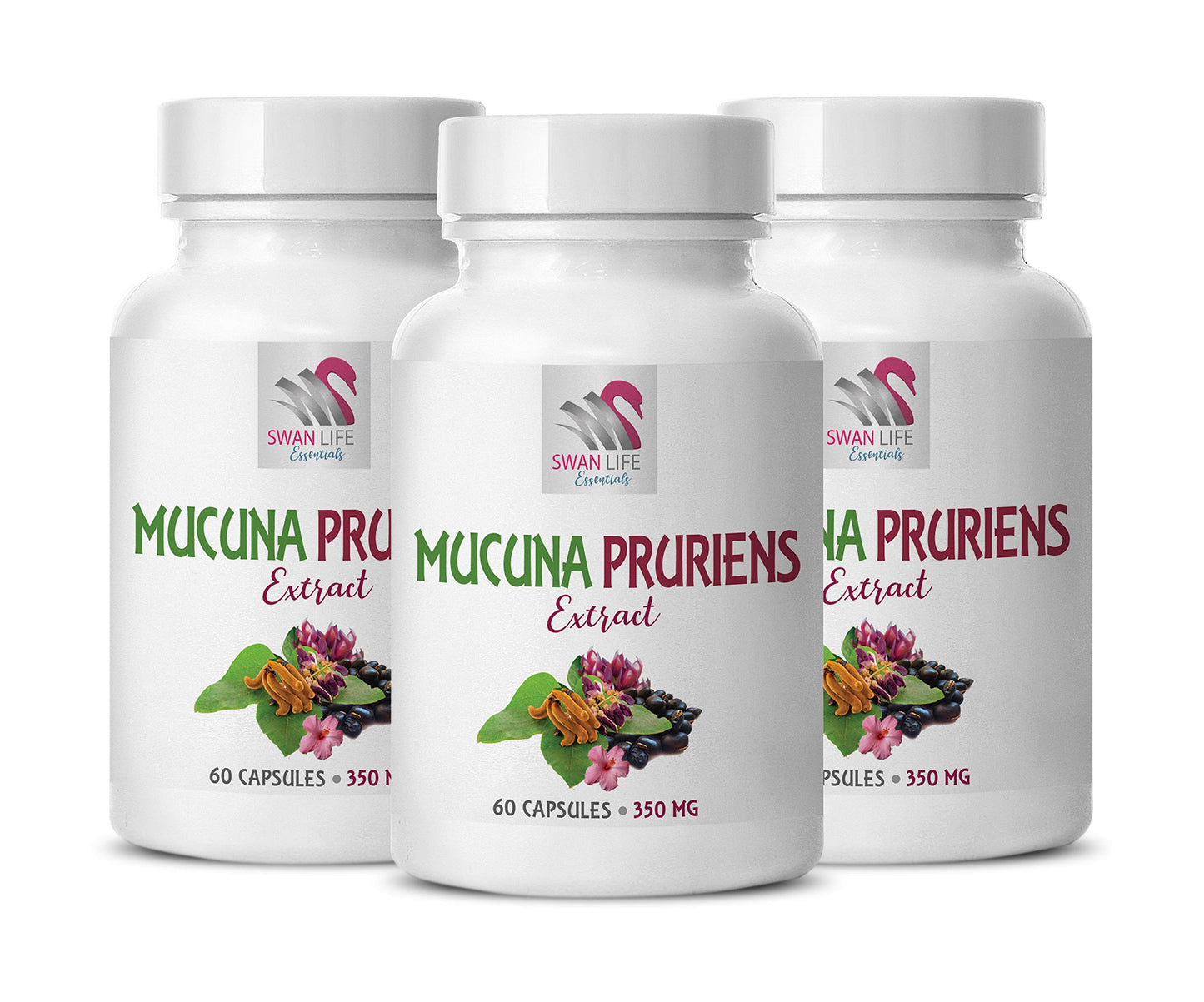 SWAN LIFE ESSENTIALS Mucuna Pruriens Extract 180 Capsules