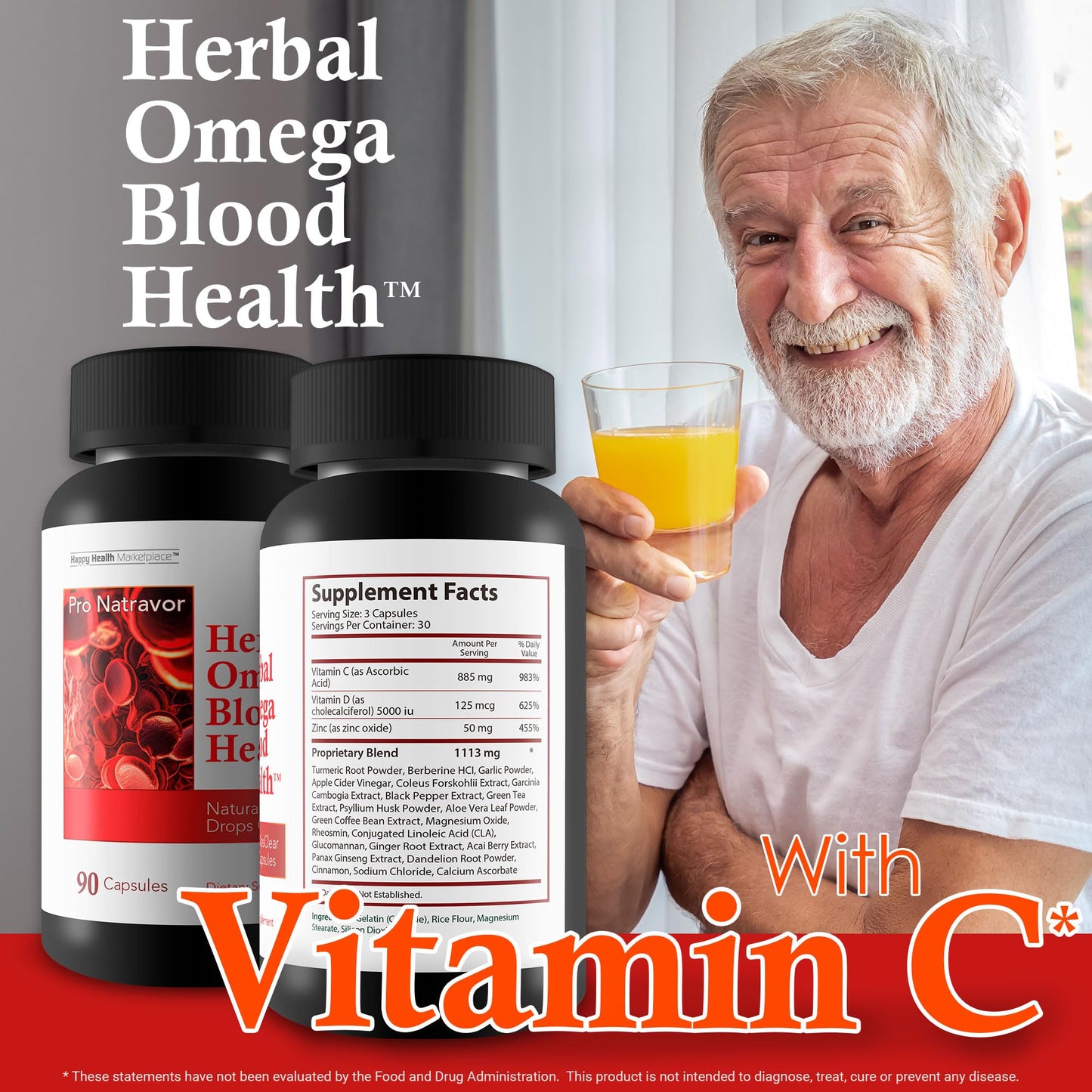 Happy Health Marketplace Healthy Blood Flow Circulation Support Capsule 90 Count