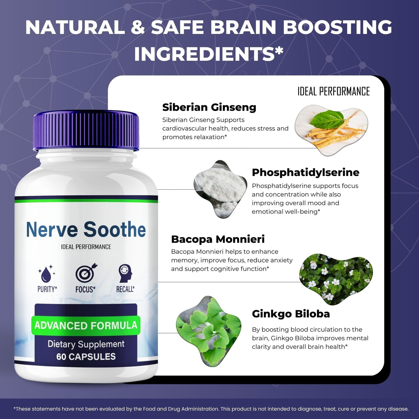 IDEAL PERFORMANCE Nerve Soothe 120 Capsules
