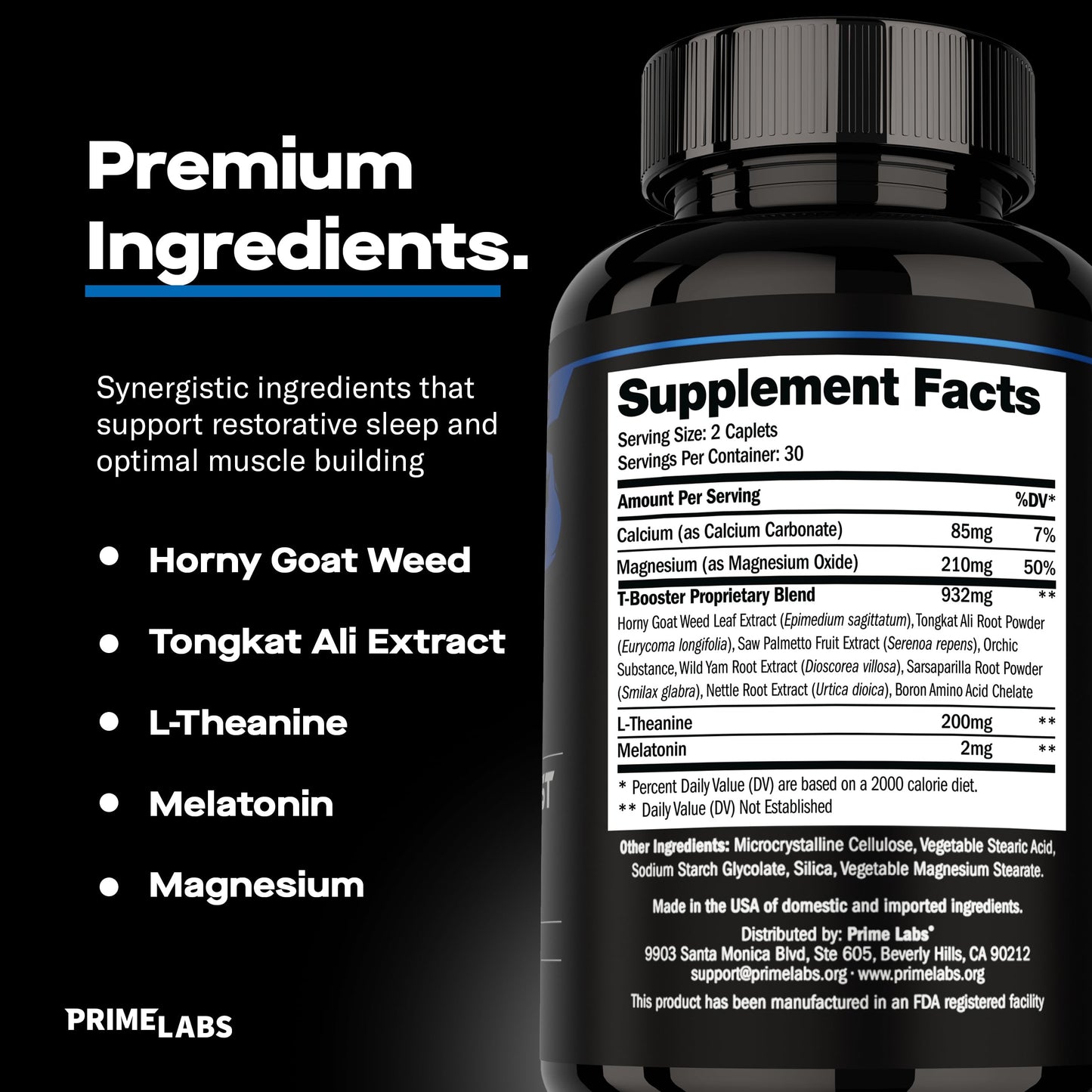 Prime Labs Night Duty Caplets 60 Count