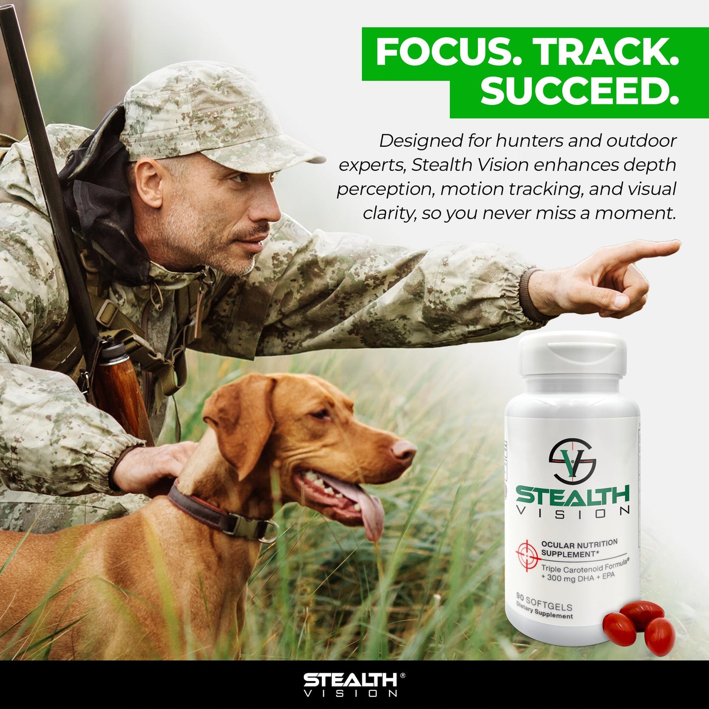 Macuhealth Stealth Vision Eye Vitamin - Eye Supplement with Lutein & Zeaxanthin Softgels 30